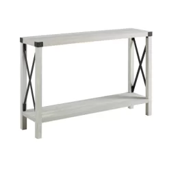 Sophie Rustic Industrial X Frame Entry Table - Saracina Home -Furniture Specialty Store GUEST cf5bf7c8 47e9 4b55 841d 5247188cac9a
