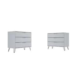 Set Of 2 Rockefeller 3 Drawer Dresser - Manhattan Comfort 35 Set Of 2 Rockefeller 3 Drawer Dresser - Manhattan Comfort -Furniture Specialty Store GUEST cfda9260 122d 4fb9 ac0f ac02149d0b95