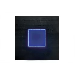 Stevenson Glass Insert Open Shelf W/Led Lights Counter Dining Table Black - HOMES: Inside + Out -Furniture Specialty Store GUEST d093fe8e cc4a 4566 943a 7c2e2cf74efd