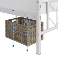 Yaheetech Queen Size Vintage Metal Bed Frame With Headboard, White -Furniture Specialty Store GUEST d109f908 32d8 453b 9f28 0aca17f3a04f