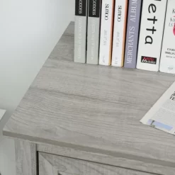 HOMCOM Retro Wooden 2-Drawer Lateral File Chest Cabinet Pedestal For Document Storage With Hanging Bar For Letter/Legal Size, Gray -Furniture Specialty Store GUEST d1614bc4 0895 4e53 9941 00b4e81c8cf3