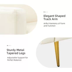 Lanna 76"Wide Vegan Leather Modern Style Convertible Futon Sofa Bed For Living Room Guest Bedroom | ARTFUL LIVING DESIGN -Furniture Specialty Store GUEST d1a66786 d6af 4cdc 8707 0711c8993daf