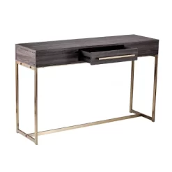 Frondi Long Console Table Black Oak/Antique Brass - Aiden Lane -Furniture Specialty Store GUEST d2908862 077e 49e9 a0d7 15dd5b8a19fd