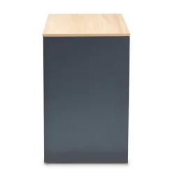 Reed 2 Drawer Wood Computer Desk - Gray/White - Baxton Studio -Furniture Specialty Store GUEST d2a9d6a2 80ff 4f4d 9362 f9806e3b1ef1