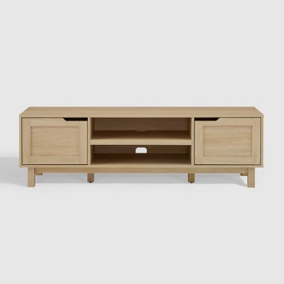 Modern Transitional 2 Door Storage TV Stand For TVs Up To 65" - Saracina Home 12 Modern Transitional 2 Door Storage TV Stand For TVs Up To 65" - Saracina Home - Image 10