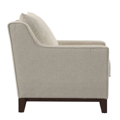 Madge Tweed Accent Chair Oatmeal - Inspire Q 5 Madge Tweed Accent Chair Oatmeal - Inspire Q - Image 3