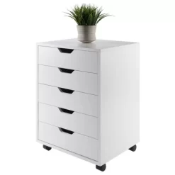 Halifax 5 Drawer Cabinet With Casters White - Winsome -Furniture Specialty Store GUEST d4b1885b 0a02 4ace 988e 21b15fe3cda0