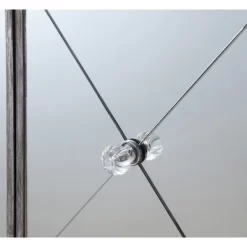 Gold Coast Vineyard 2 Drawer Mirrored Cabinet Weathered Gray - Breighton Home -Furniture Specialty Store GUEST d50b600f a364 4490 a1de 4e0192aa4110