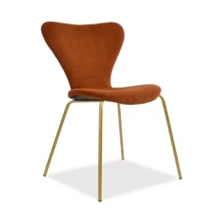 Harold+Flavia 5-Piece Walnut Foil Round Top Pedestal Dining Table Set With 4 Upholstered Chairs -The Pop Maison -Furniture Specialty Store GUEST d54b3763 ba56 4f97 b376 58147ad863a3