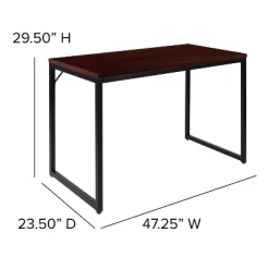 Flash Furniture Tiverton Industrial Modern Desk - Commercial Grade Office Computer Desk And Home Office Desk - 47" Long -Furniture Specialty Store GUEST d6aa6e57 407c 490c b014 8220b4e61917