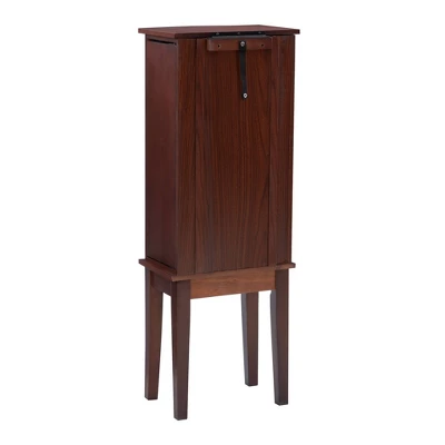 Francesca Jewelry Armoire Merlot Brown - Powell Company 8 Francesca Jewelry Armoire Merlot Brown - Powell Company - Image 6