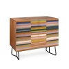 Gigi Rosado Brown Striped Pattern Walnut Credenza - Deny Designs -Furniture Specialty Store GUEST d80f1f43 4a29 4753 be1c 21d8b2807fe1