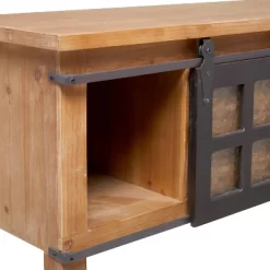 Industrial Wood Console Table Dark Brown - Olivia & May -Furniture Specialty Store GUEST dbfc04f8 ccc6 4cd0 b304 c16becf25798