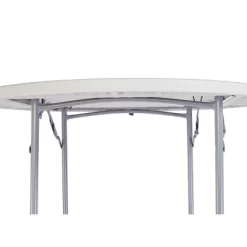 48" Heavy Duty Round Folding Banquet Table Speckled Gray - Hampden Furnishings