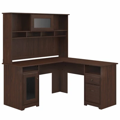 Cabot 60W L Shaped Computer Desk With Hutch - Bush Furniture 17 Cabot 60W L Shaped Computer Desk With Hutch - Bush Furniture - Image 15