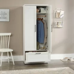 Homeplus Wardrobe Soft White - Sauder -Furniture Specialty Store GUEST dd1aa682 b070 4236 b3aa ab96df781329