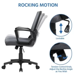 Yaheetech Adjustable Mid-Back Office Chair Computer Chair With Wheels 16 Yaheetech Adjustable Mid-Back Office Chair Computer Chair With Wheels -Furniture Specialty Store GUEST dd2e862e 99a2 47fd 99bb 75758f85e380