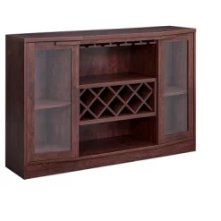 Home Source Jill Zarin Bar Cabinet With Curved Glass Doors -Furniture Specialty Store GUEST dd75d357 5ac5 4f8c 9a63 c34253efdc48
