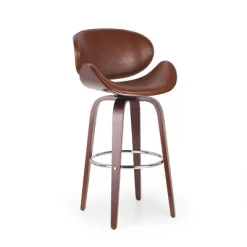 Jakin Mid-Century Modern Upholstered Swivel Barstool - Christopher Knight Home -Furniture Specialty Store GUEST de6cd770 cb5c 49ec a3bf 8c0bbaa2ebb7