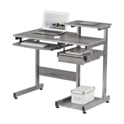 Complete Computer Workstation Desk Gray - Techni Mobili -Furniture Specialty Store GUEST def8739d 194d 4edf ad57 a1aaec7e9c54