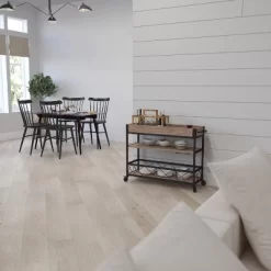 Merrick Lane Rolling Kitchen Serving And Bar Cart With Shelves And Wine Glass Holders In Distressed Light Oak Wood And Black Iron -Furniture Specialty Store GUEST e0842eac b528 41ec a9bc 2de334153d06