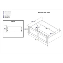 Twin Foot Drawer White - AFI -Furniture Specialty Store GUEST e13a9c65 444c 4bd2 beb9 8f4257d4a45f 1