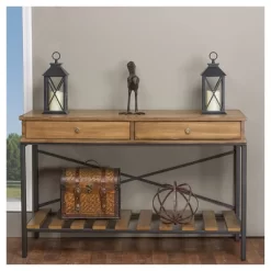 Newcastle Wood And Metal Console Table Criss-Cross - Baxton Studio 7 Newcastle Wood And Metal Console Table Criss-Cross - Baxton Studio -Furniture Specialty Store GUEST e1dc5242 be36 49bb 81c9 2368e4705d25