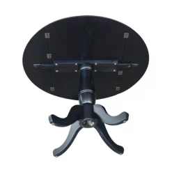 Davidson Round Dual Drop Leaf Pedestal Table Black - International Concepts -Furniture Specialty Store GUEST e262a5f2 01e7 470d 8d0b 1bf1c57997b3