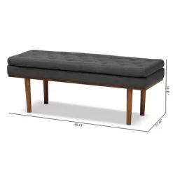 Arne Walnut Finished Bench - Baxton Studio -Furniture Specialty Store GUEST e3592550 a16e 4f65 9a4b 549373144761