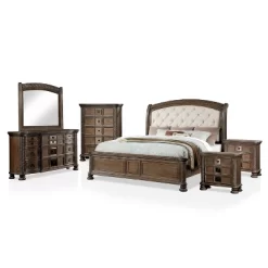 6pc Lellen Bedroom Set Beige/Rustic Natural Tone - HOMES: Inside + Out -Furniture Specialty Store GUEST e399fb03 4694 4d17 a9dd 4cbb64bf211b