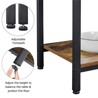 Yaheetech 67.5" H Baker’s Rack With Power Outlet For Kitchen Storage, Rustic Brown 9 Yaheetech 67.5" H Baker’s Rack With Power Outlet For Kitchen Storage, Rustic Brown - Image 7