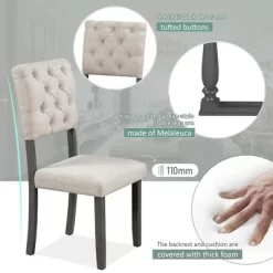 6-Piece Dining Table And Chair Set With Special-Shaped Legs And Foam-covered Seat - ModernLuxe 23 6-Piece Dining Table And Chair Set With Special-Shaped Legs And Foam-covered Seat - ModernLuxe -Furniture Specialty Store GUEST e5da1c05 2d7b 405d af99 2c21b7b3ac37