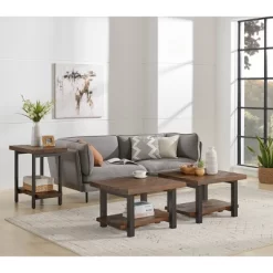 Pomona Solid Wood And Metal End Table With Shelf - Alaterre Furniture 13 Pomona Solid Wood And Metal End Table With Shelf - Alaterre Furniture -Furniture Specialty Store GUEST e75fbcd3 bdca 4b8b bd2e fb44b23c6ad1