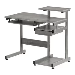 Complete Computer Workstation Desk Gray - Techni Mobili -Furniture Specialty Store GUEST e7bebac8 1546 424e 8513 451d314fa40c
