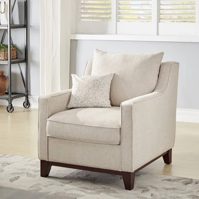 Madge Tweed Accent Chair Oatmeal - Inspire Q 3 Madge Tweed Accent Chair Oatmeal - Inspire Q