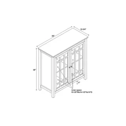Largo Antique Double Door Cabinet White - Linon -Furniture Specialty Store GUEST e8b95cf7 58eb 4001 8ad2 7a586f9be4be