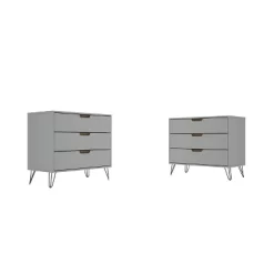 Set Of 2 Rockefeller 3 Drawer Dresser - Manhattan Comfort 33 Set Of 2 Rockefeller 3 Drawer Dresser - Manhattan Comfort -Furniture Specialty Store GUEST e8e6072c 65ff 4853 94c6 9650f94822fc