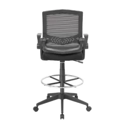 Drafting Stool With Flip Arms Mesh Black - Boss Office Products 9 Drafting Stool With Flip Arms Mesh Black - Boss Office Products -Furniture Specialty Store GUEST e90016d3 94ea 4961 ad5f 16ecee20799d