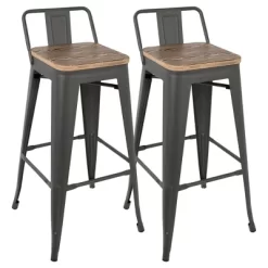 Set Of 2 30" Oregon Industrial Low Back Barstools - LumiSource 17 Set Of 2 30" Oregon Industrial Low Back Barstools - LumiSource -Furniture Specialty Store GUEST e969f62c c91a 4c70 92eb 6c85bc64618e