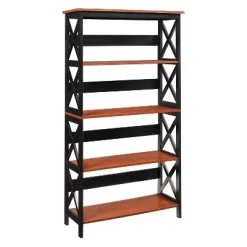 60" Oxford 5 Tier Bookcase - Breighton Home -Furniture Specialty Store GUEST ea4a29d1 285f 4bdb 9453 6690f136fe9a