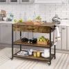 Yaheetech 3-Tier Rolling Kitchen Island Utility Kitchen Cart With Storage Drawer & Shelves 1 Yaheetech 3-Tier Rolling Kitchen Island Utility Kitchen Cart With Storage Drawer & Shelves -Furniture Specialty Store GUEST ea51e611 cfee 4503 b78e 670d30e5b343