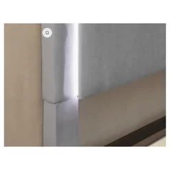 Shanelle Modern Fabric Platform Bed With Led Trim - MiBasics -Furniture Specialty Store GUEST eaa8d8de 6290 47ca 9464 c87482d8539b