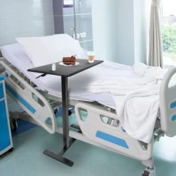 Mount-It! Height Adjustable Overbed & Bedside Table W/ Wheels | Overbed Desk Breakfast Tray For Medical & Home Use | Standing Desk W/ Gas Spring -Furniture Specialty Store GUEST eaf93bf7 162a 4b19 a1c0 51a655af7f68