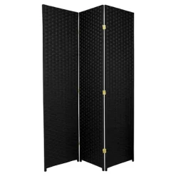6 Ft. Tall Woven Fiber Room Divider (3 Panels) - Oriental Furniture -Furniture Specialty Store GUEST eb47ec75 4c20 42c5 98ba 912d6fc1b403