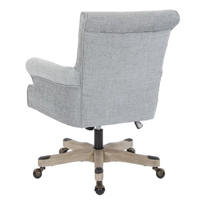 Megan Office Chair With Gray Wash Wood - OSP Home Furnishings 5 Megan Office Chair With Gray Wash Wood - OSP Home Furnishings - Image 3