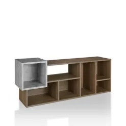 66.46" Durandyl Contemporary Bookcase Honey Walnut - HOMES: Inside + Out -Furniture Specialty Store GUEST ec5cb90d e439 417a a4a4 8d3b7c657821