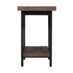 Pomona Solid Wood And Metal End Table With Shelf - Alaterre Furniture 16 Pomona Solid Wood And Metal End Table With Shelf - Alaterre Furniture -Furniture Specialty Store GUEST ecaf8485 ae9c 4f90 bd30 0e0180995371