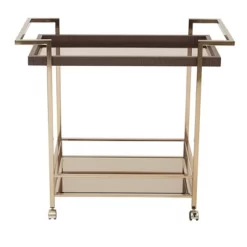 Isabella Wine Cart Champagne - OSP Home Furnishings