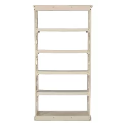 72" 5 Anthony Shelf Painted Bookshelf White - Powell Company -Furniture Specialty Store GUEST edd8f07c d64b 4a3d b6ac 71a9557996f1