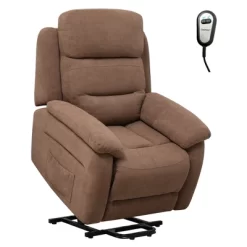 Costway Power Lift Recliner Chair Sofa For Elderly W/ Side Pocket & Remote Control GreyBrown 22 Costway Power Lift Recliner Chair Sofa For Elderly W/ Side Pocket & Remote Control GreyBrown -Furniture Specialty Store GUEST ee0b428c 0c1f 49b1 8274 403af6cde708